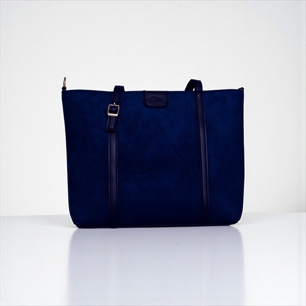 Navy Blue Leather Crossbody Wallet Bag – Shine and Carry